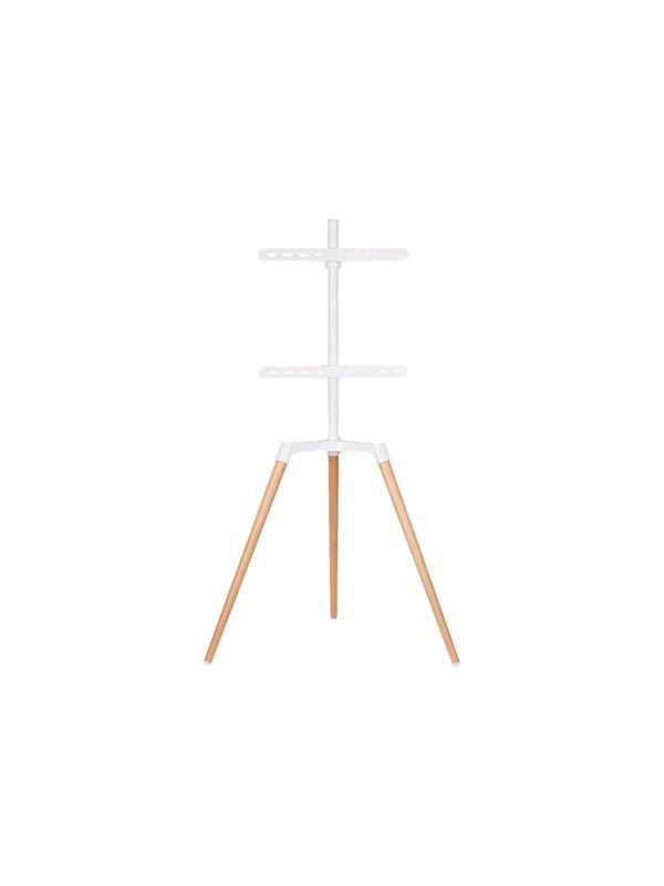 Nedis TVSM7060WT stand - tripod - for LCD TV - white beech - Max 35 kg - recommended for 65""