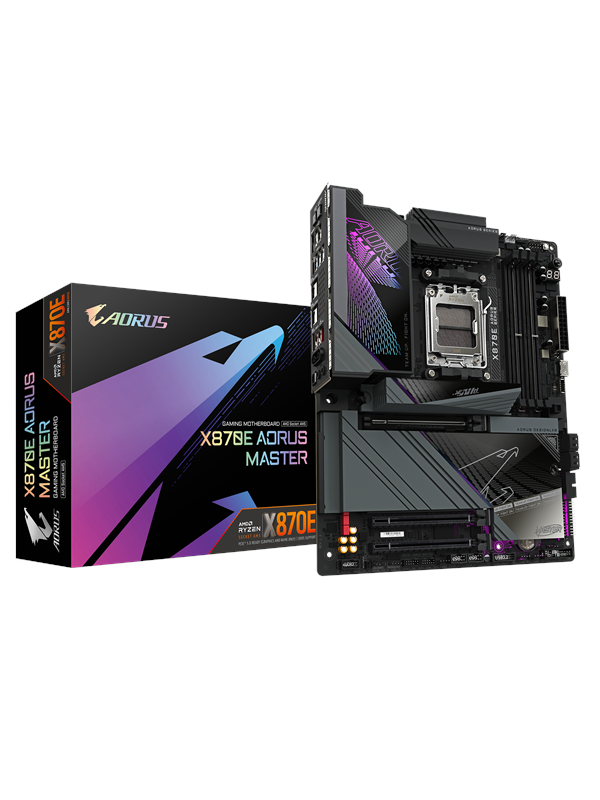 GIGABYTE X870E AORUS MASTER Emolevy - AMD X870E - AMD AM5 - DDR5 RAM - ATX