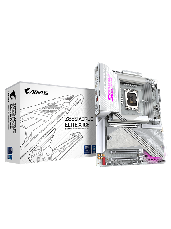 GIGABYTE Z890 AORUS ELITE X ICE Emolevy - Intel Z890 - Intel LGA1851 - DDR5 RAM - ATX