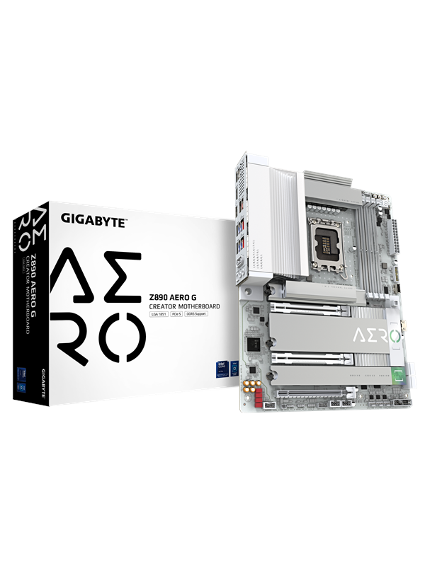 GIGABYTE Z890 AERO G Emolevy - Intel Z890 - Intel LGA1851 - DDR5 RAM - ATX