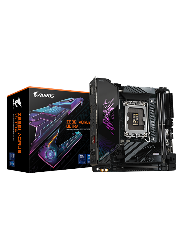 GIGABYTE Z890I AORUS ULTRA Emolevy - Intel Z890 - Intel LGA1851 - DDR5 RAM - Mini-ITX