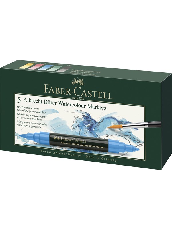 Faber-Castell Watercolour marker A.Dürer 5ct wallet