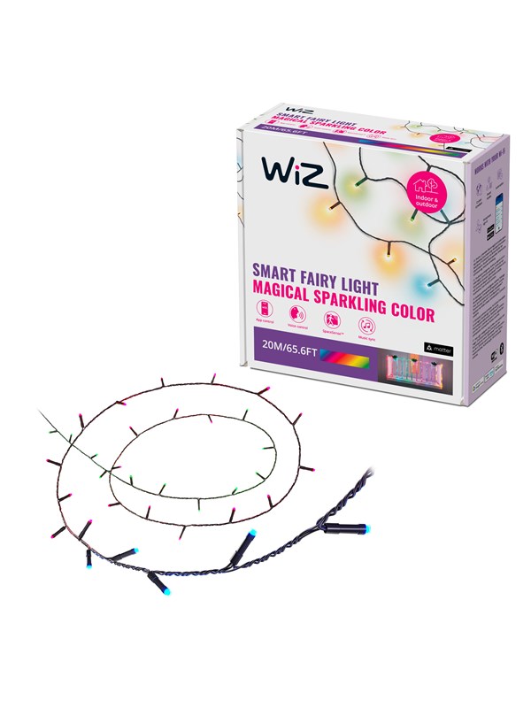 WiZ -koristevalosarja, 20 m, RGB ja säädettävä valkoinen valo