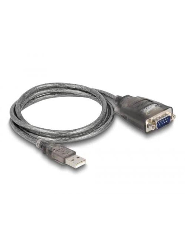 DeLOCK Adapter USB 2.0 Type-A to 1 x Serial RS-232 D-Sub 9 pin male