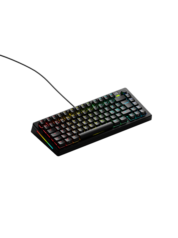 Glorious GMMK 3 75% - Fox Linear - Pelinäppäimistö - ilman numpadia - Pohjoismainen - Musta