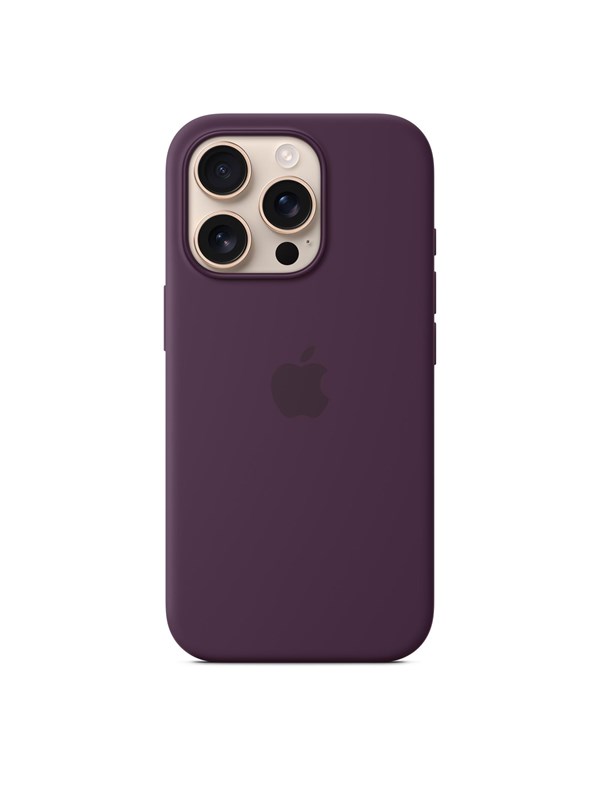 Apple iPhone 16 Pro Silicone Case with MagSafe - Plum