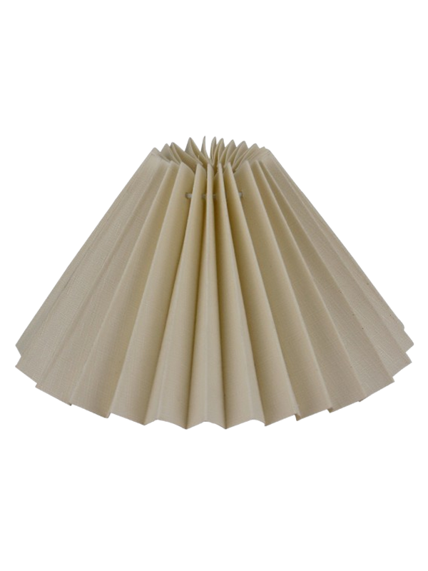 Alpe Design Pliseerattu lampunvarjostin kermaa pellava 18 cm