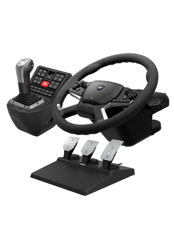 HORI Force Feedback Truck Control System - Wired Wheel, gamepad and pedals set - PC