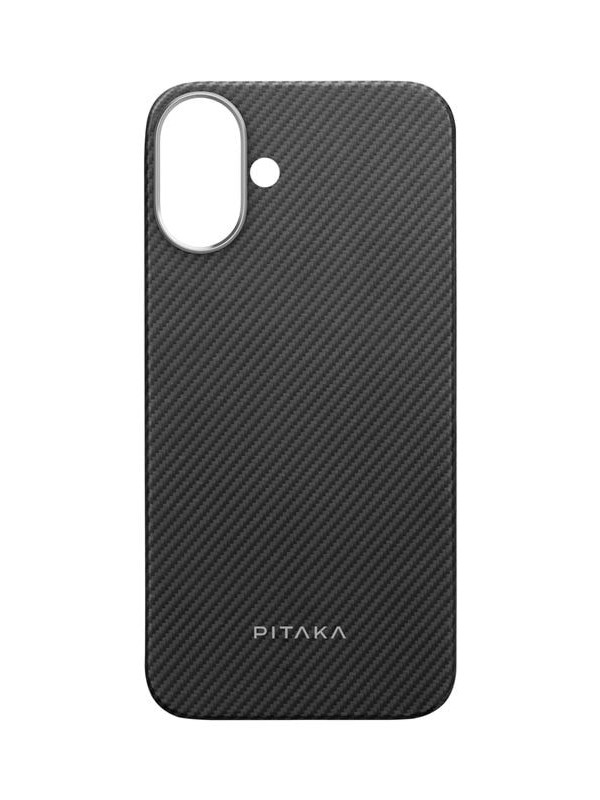PITAKA Ultra-Slim Case Black/Grey Twill - iPhone 16 Plus
