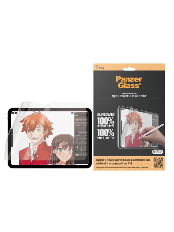PanzerGlass GraphicPaper® Screen Protector iPad Air 11'' (2024-2026) | iPad 11'' (2025-2026) | iPad 10.9'' (2022) | Ultra-Wide Fit