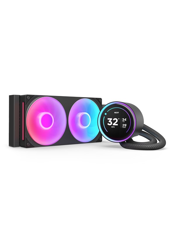 NZXT Kraken Elite RGB V2 240 (2024) - Musta, RGB-valolla - CPU Vesijäähdytys - Max 30 dBA