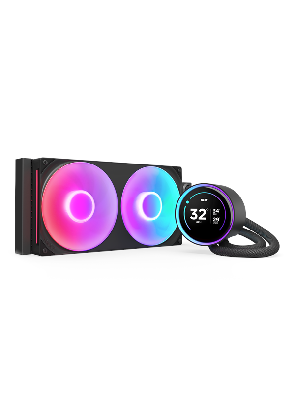 NZXT Kraken Elite RGB V2 280 (2024) - Musta, RGB-valolla - CPU Vesijäähdytys - Max 30 dBA