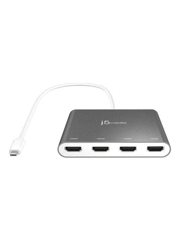 j5create USB-C to 4-Port HDMI Multi Monitor Adapter
