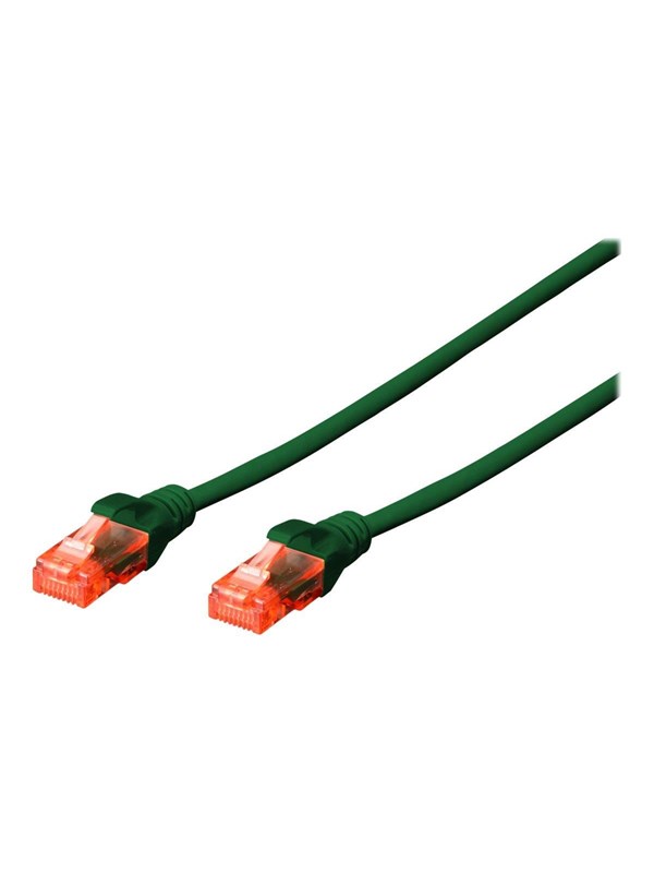 DIGITUS Professional patch cable - 5 m - green - Vihreä - 5m