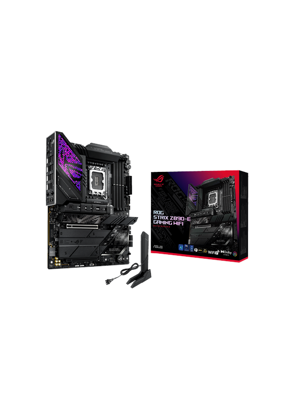 ASUS ROG STRIX Z890-E GAMING WIFI Emolevy - Intel Z890 - Intel LGA1851 - DDR5 RAM - ATX