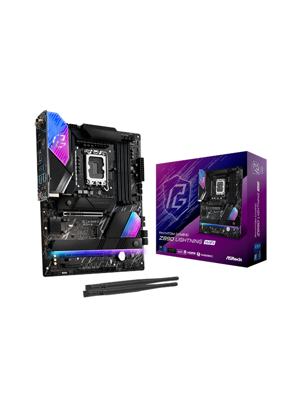 ASRock Z890 LIGHTNING WIFI Emolevy - Intel Z890 - Intel LGA1851 - DDR5 RAM - ATX