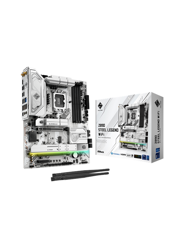 ASRock Z890 STEEL LEGEND WIFI Emolevy - Intel Z890 - Intel LGA1851 - DDR5 RAM - ATX