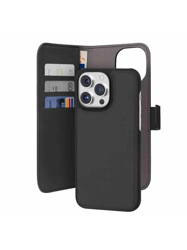 Puro Wallet Black - iPhone 15 Pro Max