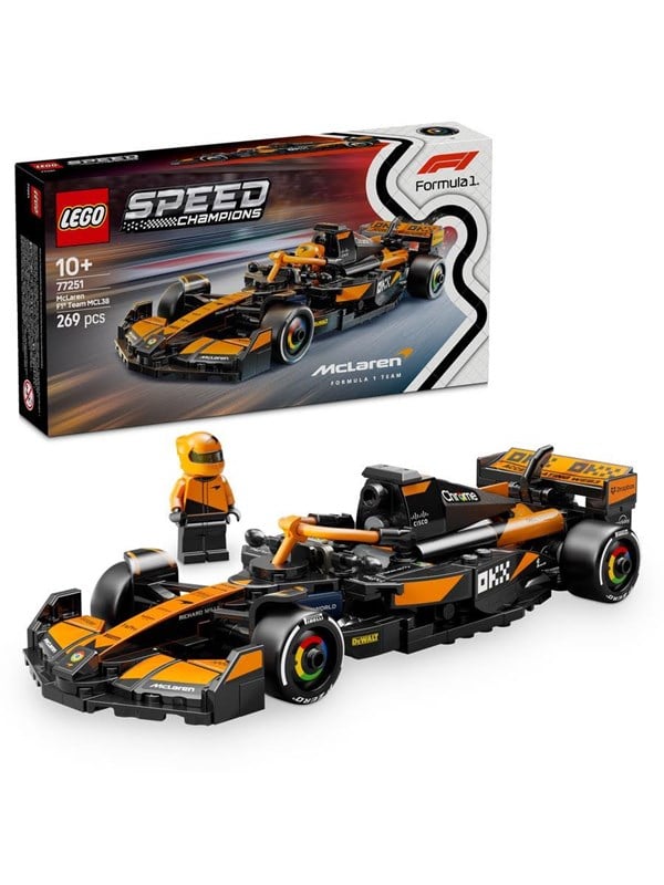 LEGO Speed Champions 77251 McLaren F1® Team MCL38 ‑kilpa-auto