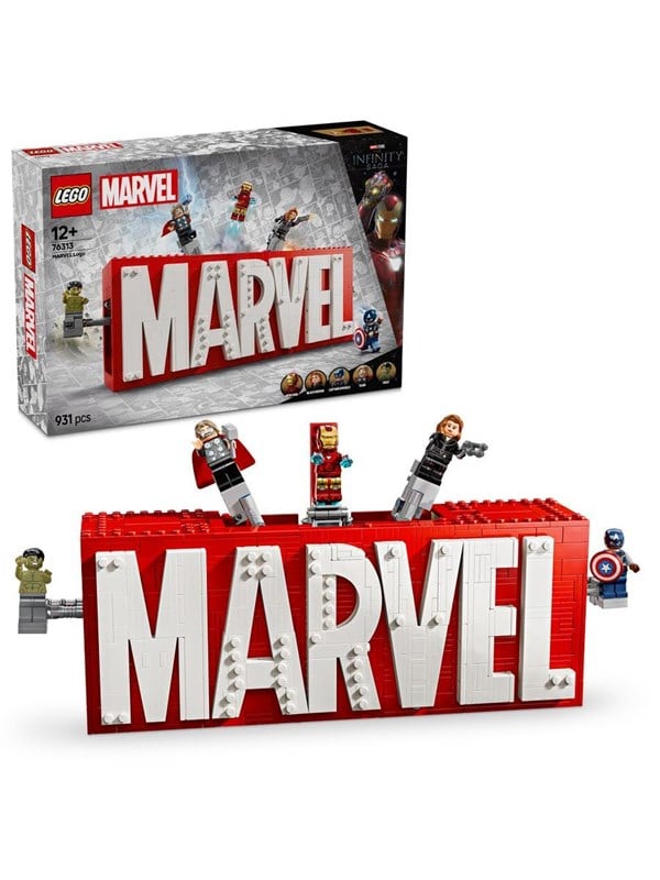 LEGO Super Heroes 76313 MARVEL-logo ja minihahmot