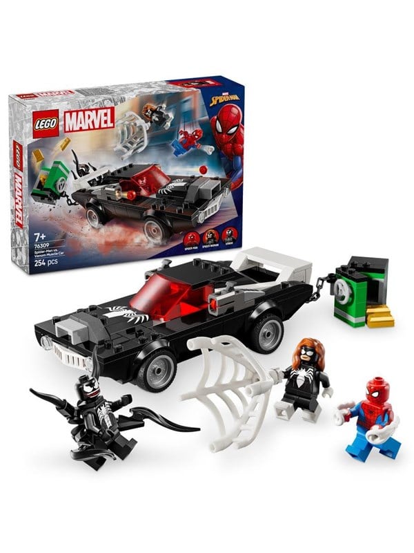 LEGO Super Heroes 76309 Spider-Man vastaan Venom-muskeliauto