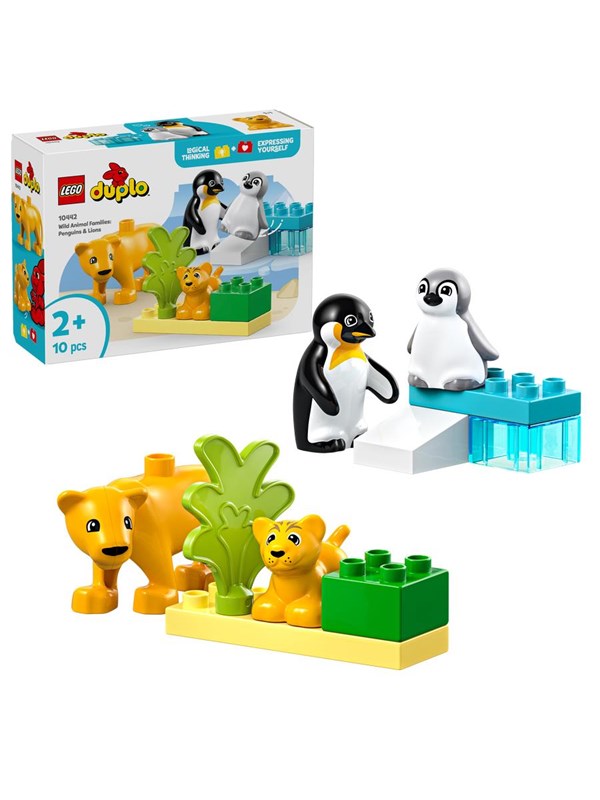 LEGO DUPLO 10442 Luonnoneläinperheet: pingviinit ja leijonat