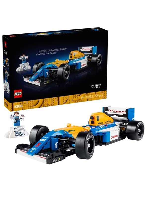LEGO Icons 10353 Williams Racing FW14B ja Nigel Mansell