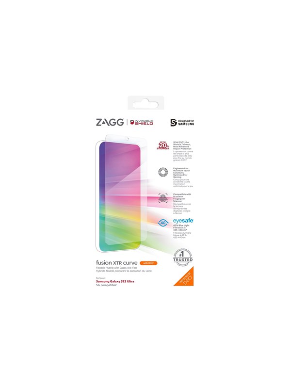 ZAGG InvisibleShield Fusion XTR for Samsung Galaxy S22 Ultra