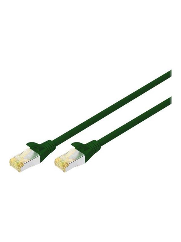 DIGITUS patch cable - 50 cm - green - Vihreä - 0.5m