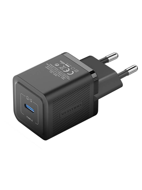 Vention Wall charger FEPB0-EU USB-C 20W GaN (black)
