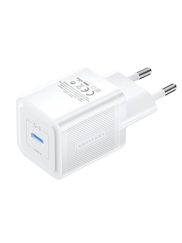 Vention Wall charger FEPW0-EU USB-C 20W GaN (white)
