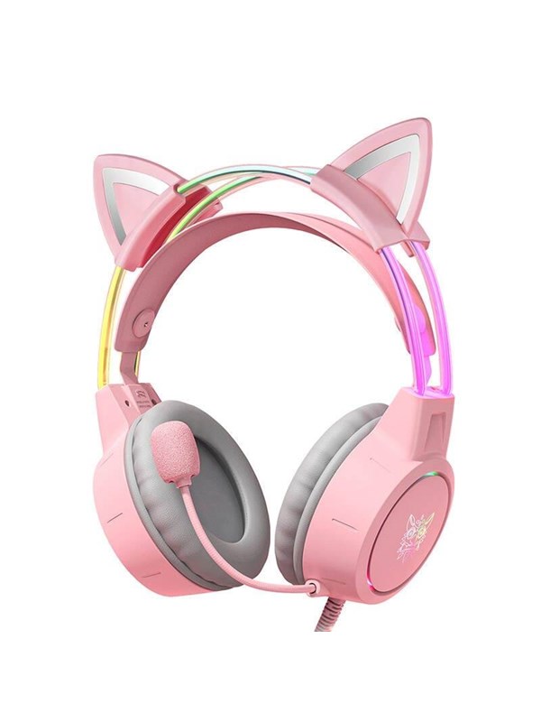 ONIKUMA Gaming headphones X15Pro Pink Cat"'s Ears