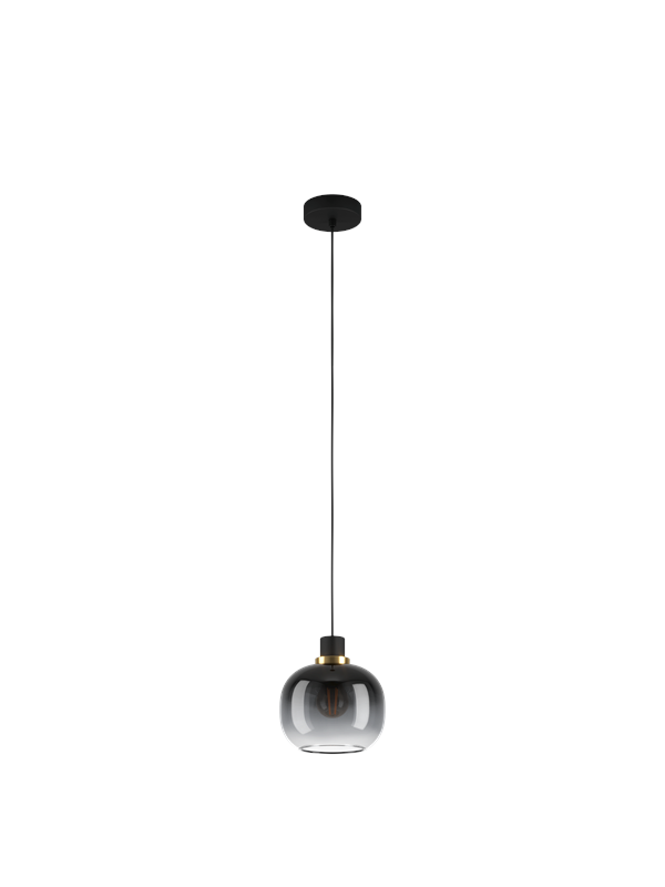EGLO OILELLA pendant black/grey/transparent