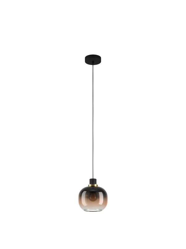 EGLO OILELLA pendant black/brown/transparent