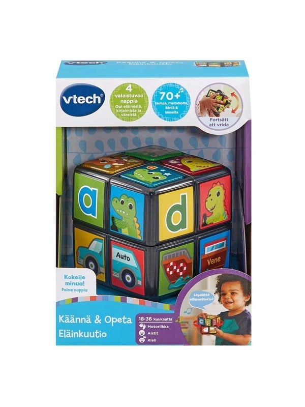 VTech Käännä & Opeta Eläinkuutio FI