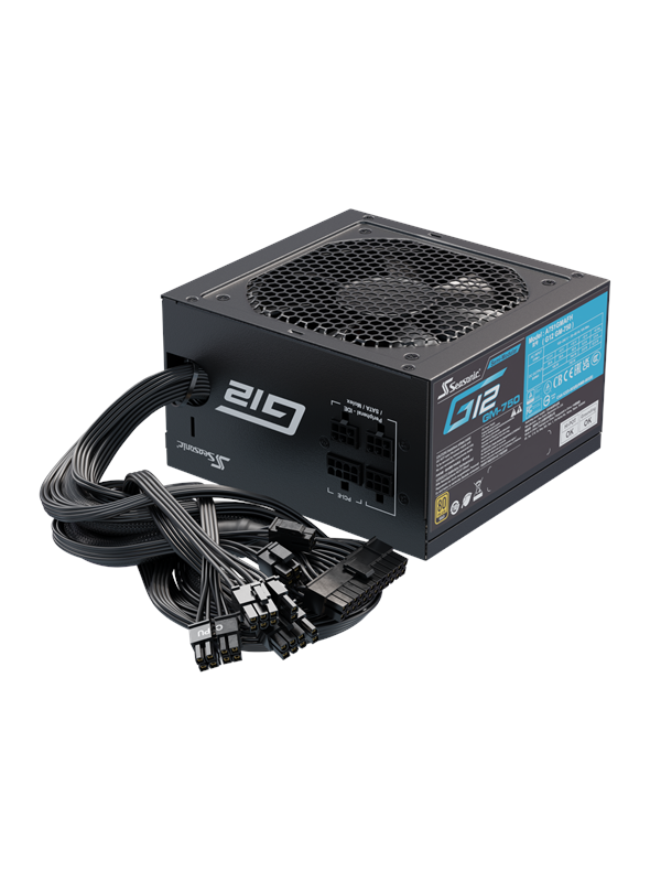 Seasonic G12 GM 750 Virtalähde - 750 Watt - 120 mm - ATX - 80 Plus Kulta sertifioitu