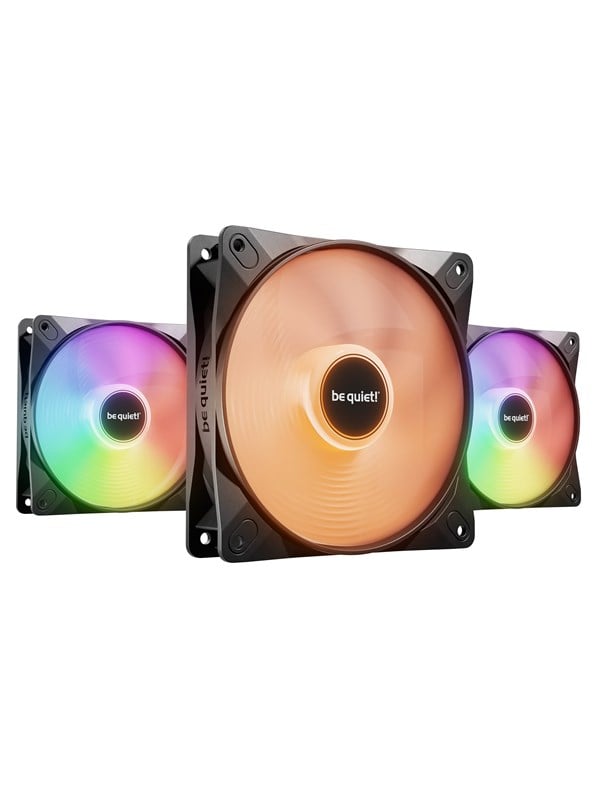 be quiet! LIGHT WINGS LX high-speed (3-pack) - Kotelotuuletin - 120mm - Musta RGB LED valolla - 31 dBA