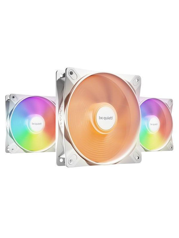 be quiet! LIGHT WINGS LX White High Speed (3-pack) - Kotelotuuletin - 120mm - musta - 31 dBA