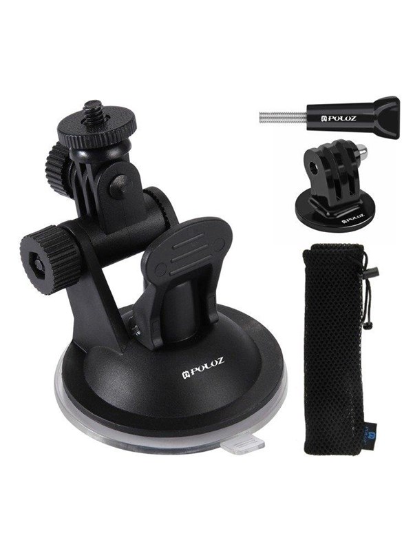 Puluz Glass car holder for GOPRO Hero DJI Osmo Action PU51