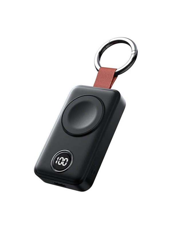 Joyroom JR-WQW01 2000mAh Wireless Smartwatch Charger (black)