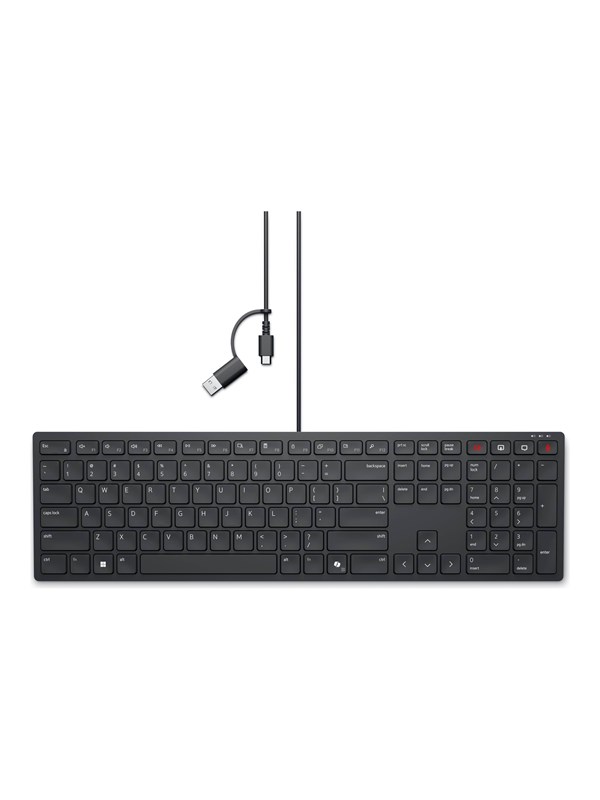 Dell Wired Collaboration Keyboard KB525C - keyboard - QWERTY - Icelandic - black Input Device - Näppäimistö - Islantlainen - Musta