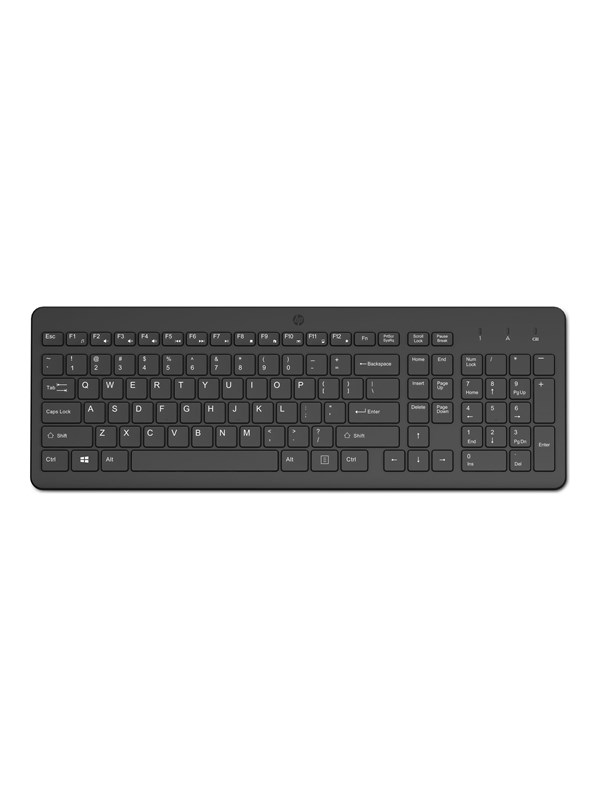 HP 225 - Näppäimistö - Englanti - Musta