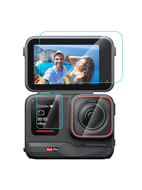 Puluz 3 in 1 Tempered Glass Film For Insta360 Ace Pro (PU951T)