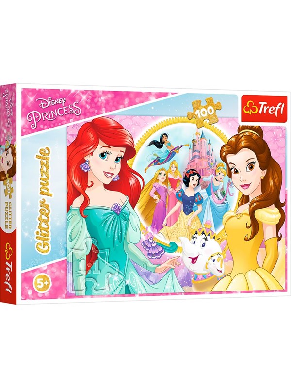 Trefl Puzzle - Princess - Glitter - Memories of Bella and Ariel (100 pieces) Lattia
