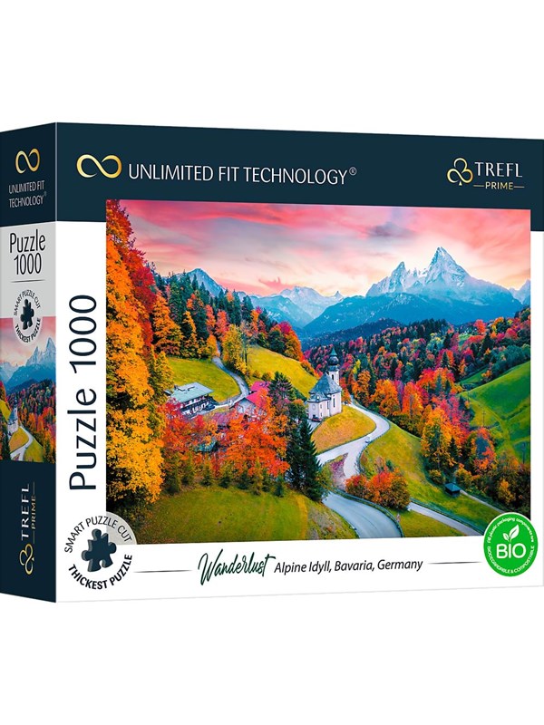 Trefl Puzzle - Unlimited Fit - At the Foot of Alps Bavaria Germany (1000 pieces) Lattia