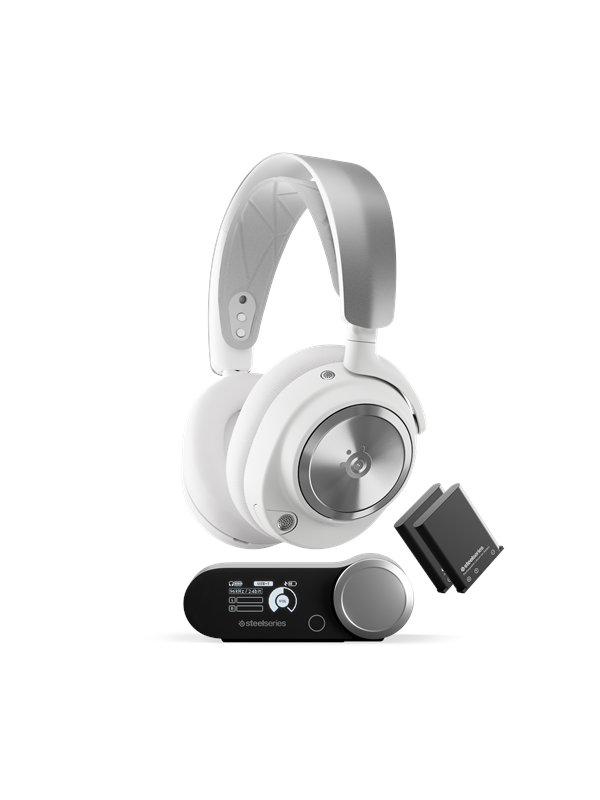 SteelSeries Arctis Nova Pro Wireless - Gaming headset - PC & PS - Valkoinen