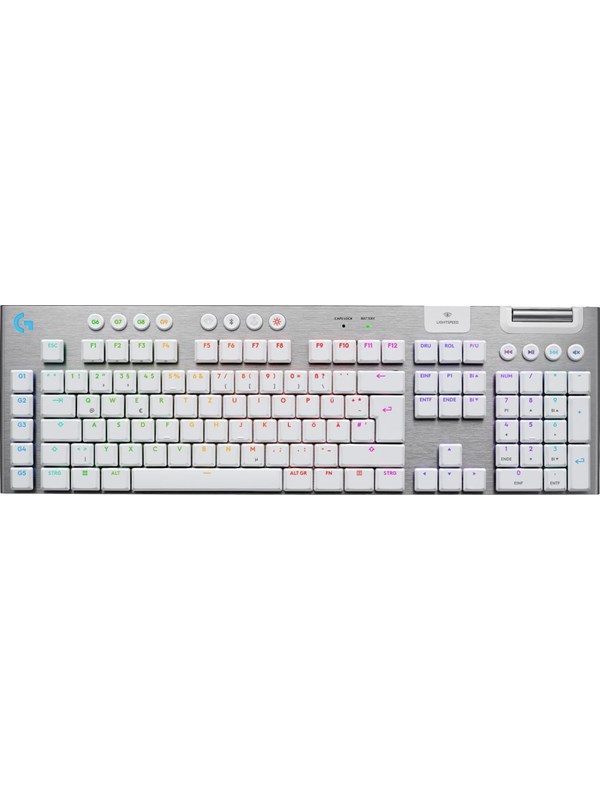 Logitech G915 X LIGHTSPEED - Tactile - 100% - Pelinäppäimistö - Saksa - Valkoinen
