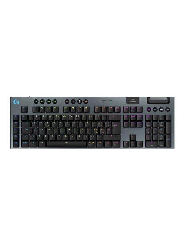 Logitech G915 X LIGHTSPEED - 100% Full-size - Tactile - Pelinäppäimistö - Italialainen - Musta