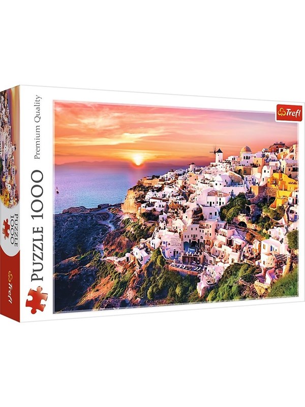 Trefl Puzzle - Sunset over Santorini (1000 pieces) Lattia