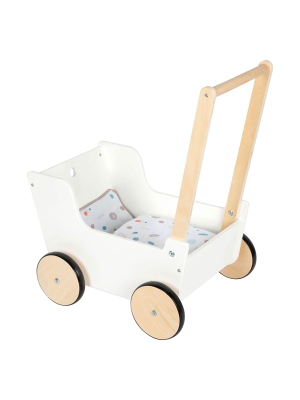 Small Foot - Wooden Push Doll Carriage Little Button